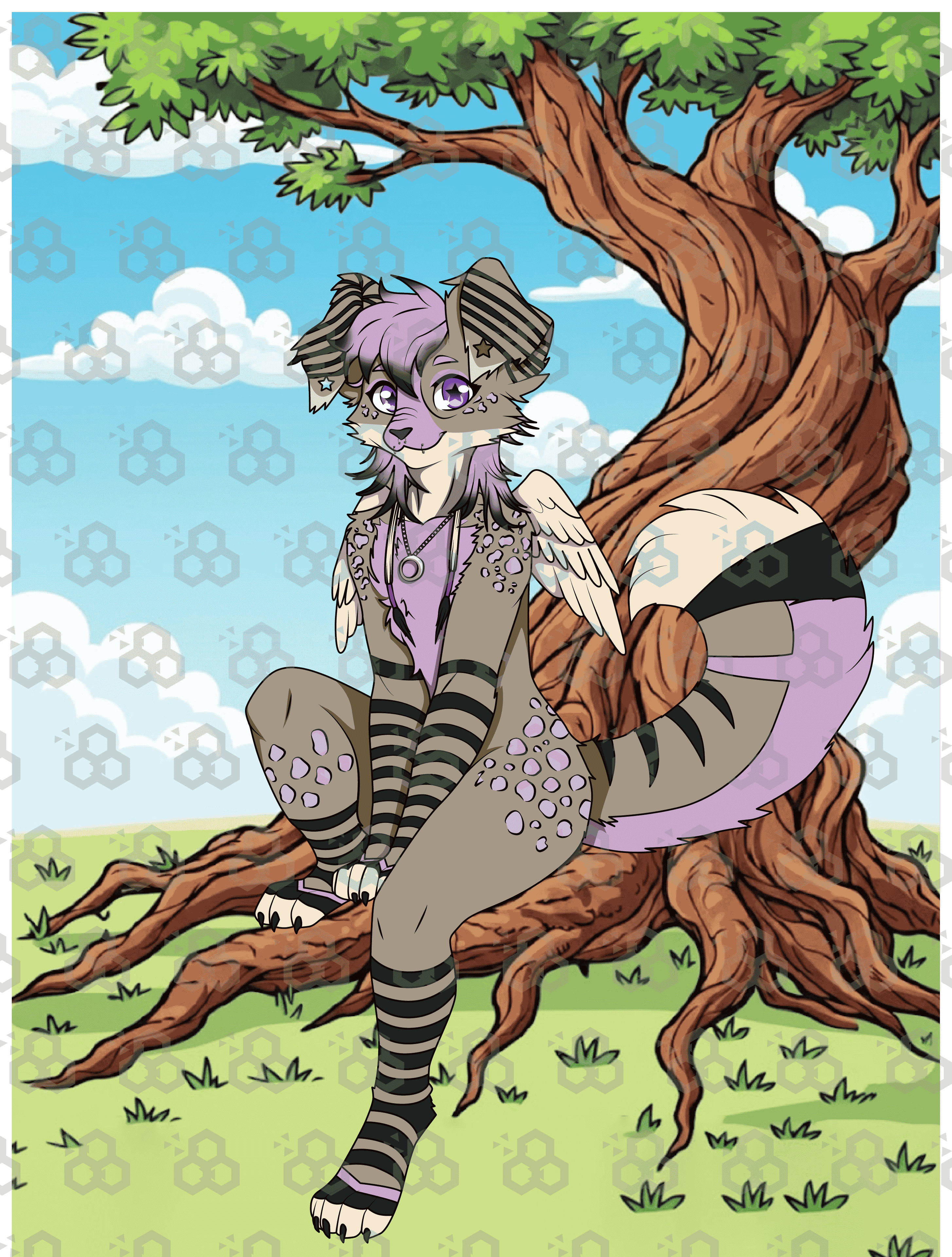 Fox fursona character from scratch